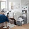 image:imageDormCo Ultimate College Dorm Supplies and Twin XL Bedding Pack BeigeGray  Dorm Essentials Bundle for College Freshmen Supplies