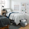 image:imageDormCo Upgraded College Twin XL Bedding  Dorm Supplies Package GrayNavy  Dorm Essentials Bundle for College Freshmen Necessities