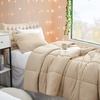 image:imageNourishing Retreat  Coma Inducer Twin XL Oversized Comforter Set Doeskin  Experience Coma Worthy Sleep with Extra Large Cooling BeddingTwin XL
