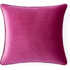 image:imageRainha Velvet Dutch Ruffled Euro amp Bolster Pillow Set  Vibrant Pink  Dorm Supplies for College Freshmen Essentials