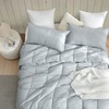 image:imageSnorze Cloud Cozy Coma Inducer Twin Oversized Comforter Set Glacier Gray  Experience Coma Worthy Sleep with Silky Cooling Extra Large BeddingQueen
