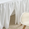image:imageStandard Pleated 32 Length Cotton Dorm Desk Skirt  White36 x 24 Rectangular
