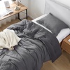 image:imageYoga Pants Coma Inducer Twin XL Oversized Cooling Comforter Set Steel Gray  Experience Coma Worthy Sleep with Silky Breathable Extra Large BeddingTwin XL