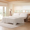 image:imageDark Sky Reserve  Bamlin Twin XL Sheet Set  Portugal Made  White Sand  Experience Coma Worthy Sleep with High Quality BeddingQueen