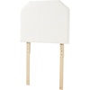 image:imageDormCo Tavira Allure Boucle Dorm Headboard with Legs  Cream WhiteCream White