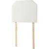 image:imageDormCo Tavira Allure Boucle Dorm Headboard with Legs  Cream WhiteTaupe Cream