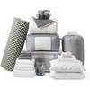 image:imageDormCo Ultimate College Dorm Supplies and Twin XL Bedding Pack BeigeGray  Dorm Essentials Bundle for College Freshmen Supplies