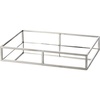 image:imageSilver Metal Mirror Tray  Medium Long Rectangle Open Style