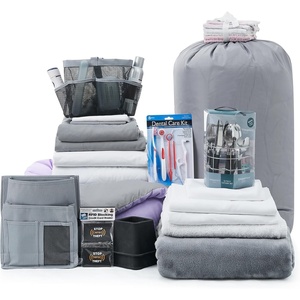 image:image44Piece Dorm Essentials Set  Twin XL Bedding amp Supplies Pack PurpleGray  Complete Dorm Supplies Bundle for College Freshmen Essentials