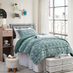 image:imageByourbed Peak of Cozy  Coma Inducer Oversized Twin Comforter Set  Chevron Moss Green
