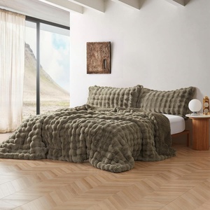 image:imageByourbed Snowball Chunky Bunny  Coma Inducer Twin Oversized Comforter Set  Olive Earth Experience Coma Worthy Sleep with Cozy Faux Fur Extra Large BeddingQueen