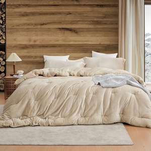 image:imageByourbed Thicker Than Thick Coma Inducer TPlush Filling Experience Coma Worthy Sleep with Cozy Thick Extra Large Beddingwin XL Oversized Comforter Set Birch BeigeAlaskan King