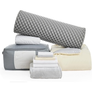 image:imageDormCo Basic Necessities TXL Dorm Bedding Pack ShortbreadAntarctica Gray  Dorm Supplies Bundle for College Freshmen Essentials
