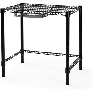 image:imageDormCo Suprima Heavy Duty Carbon Steel Desk  Compact Size  Black