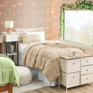 image:imageNourishing Retreat  Coma Inducer Twin XL Oversized Comforter Set Doeskin  Experience Coma Worthy Sleep with Extra Large Cooling BeddingTwin XL