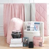 image:image44Piece Dorm Supplies Set  Twin XL Bedding amp Essentials Pack PinkTaupe  Complete Dorm Room Supplies Bundle for College Freshmen Essentials