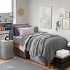 image:imageCollege Dorm Pack Plus Twin XL Bedding Bundle Granite GrayViolet Ice Set  Dorm Supplies Bundle for College Freshmen Essentials
