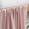 image:imageCotton Dorm Bungee Bed Skirt 3 Panel Set  Darkened Blush