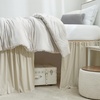 image:imageCotton Dorm Bungee Bed Skirt 3 Panel Set  Sepia Beige