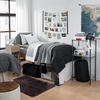 image:imageDormCo 100 Complete Twin XL Bedding amp Dorm Essentials Package BlackWhite  Dorm Supplies Bundle for College Freshmen Necessities
