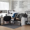 image:imageDormCo 100 Complete Twin XL Bedding amp Dorm Essentials Package BlueGray  Dorm Supplies Bundle for College Freshmen Necessities