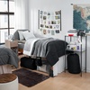 image:imageDormCo 100 Complete Twin XL Bedding amp Dorm Essentials Package BlueGray  Dorm Supplies Bundle for College Freshmen Necessities