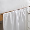 image:imageMicrofiber Dorm Bungee Bed Skirt 3 Panel Set  White
