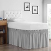 image:imageRuffled Dorm Sized Bed Skirt  Glacier Gray