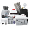 image:imageDormCo 100 Complete Twin XL Bedding amp Dorm Essentials Package Alloy Gray  Dorm Supplies Bundle for College Freshmen Necessities