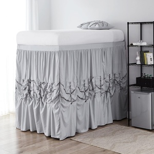 image:imageByourbed Alexandra Bed Skirt Panel  Glacier Gray 1 Panel Set