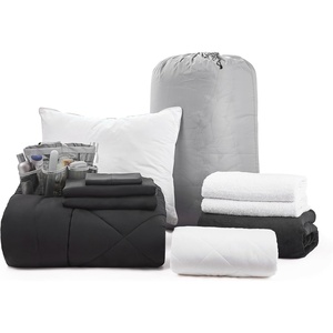 image:imageCollege Freshman Dorm Pack  Twin XL Bedding Bundle  Black Color Set