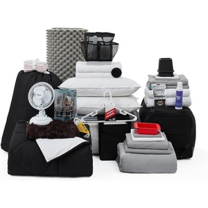 image:imageDormCo 100 Complete Twin XL Bedding amp Dorm Essentials Package BlackWhite  Dorm Supplies Bundle for College Freshmen Necessities