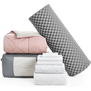 image:imageDormCo Basic Necessities  TXL Dorm Bedding Pack  Silver PinkSilver Birch  Dorm Supplies Bundle for College Freshmen Essentials
