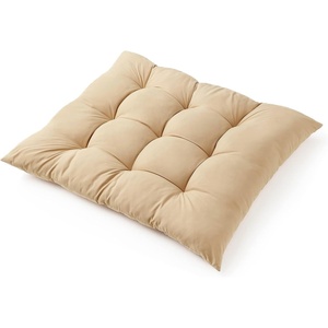 image:imageDormCo Rainha  Puffy Tufted Floor Pillow  Mauve TaupeGold
