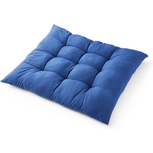image:imageDormCo Rainha  Puffy Tufted Floor Pillow  Mauve TaupeRoyal Navy Blue
