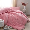image:imageComa Inducer Thicker Than Thick Oversized Twin Comforter Set  Standard Plush Filling  Cool PinkQueen
