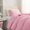 image:imageComa Inducer Thicker Than Thick Oversized Twin Comforter Set  Standard Plush Filling  Cool PinkTwin XL