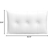 image:imageDormCo Rainha  Plush Tufted College Headboard  White