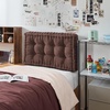 image:imageDormCo Rainha  Ultra Thick Tufted College Headboard  Dark Brown