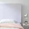 image:imageDormCo Rainha Memory Foam Cushioned Dorm Headboard  White