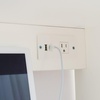image:imageDormCo Yak About It  Extra Depth Cube Desk Bookshelf with Outlet  White